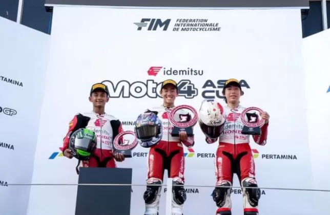 Bintang Pranata Rebut Podium Kedua Moto4 Asia Cup 2026 di Mandalika