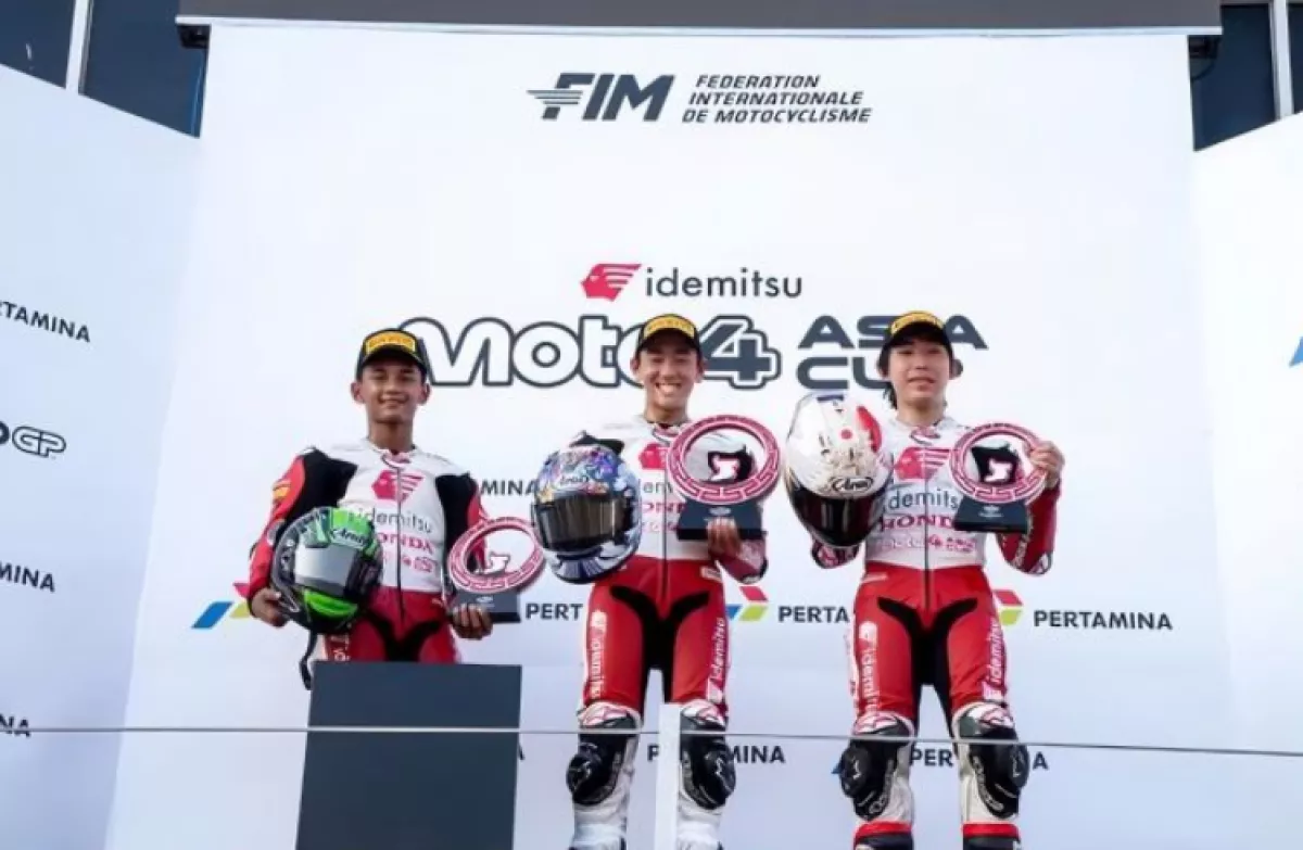 Bintang Pranata Rebut Podium Kedua Moto4 Asia Cup 2026 di Mandalika