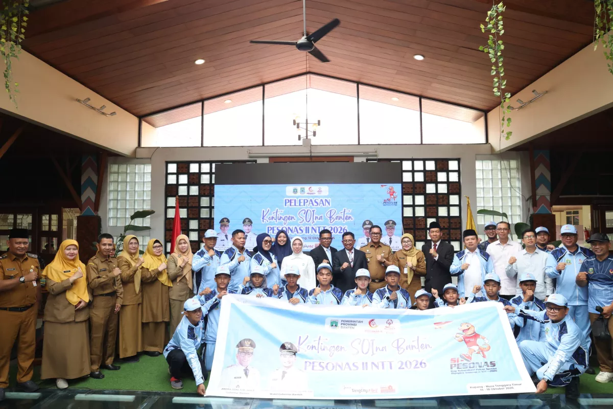 Gubernur Andra Soni Lepas Kontingen SOIna Banten, Komitmen Olahraga Inklusif dan Setara