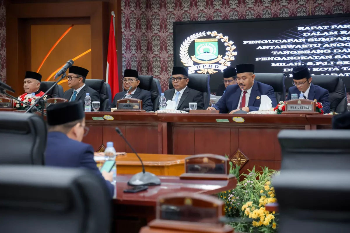 Hadiri Pelantikan Ketua DPRD Kota Tangerang, Gubernur Banten Tekankan Sinergi Legislatif dan Eksekutif