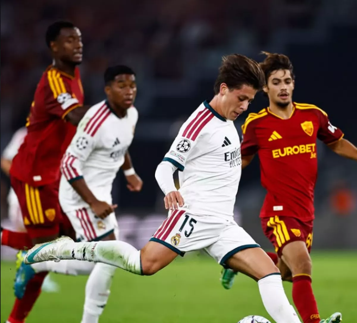 Hasil Pertandingan AS Roma vs Real Madrid: Drama 7 Gol, Los Blancos Comeback Fantastis 4-3