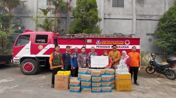 TelkomGroup Salurkan Bantuan Kesehatan bagi Masyarakat Terdampak Karhutla di Kalimantan