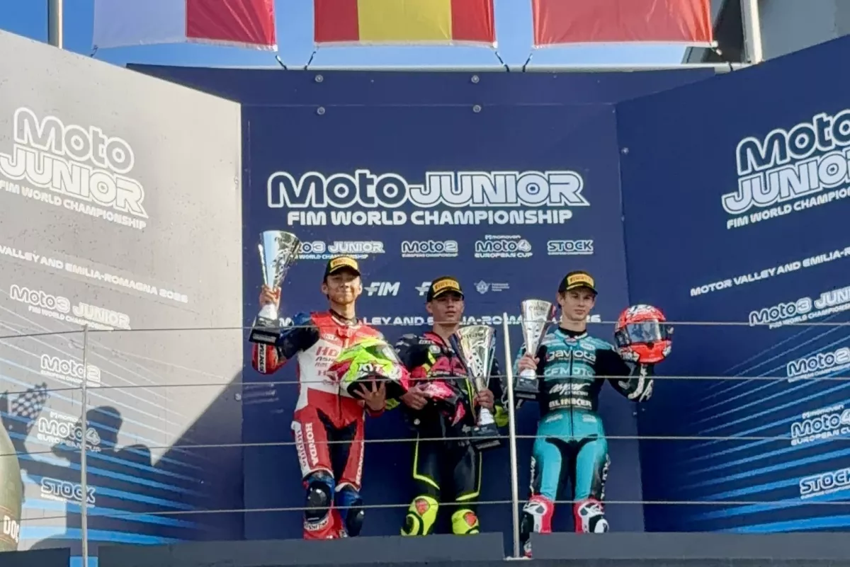Ramadhipa Raih Podium Kedua di Misano, Akhiri Moto3 Junior 2026 di Lima Besar