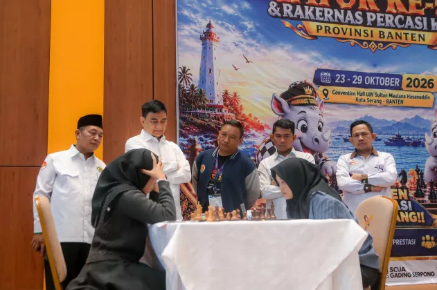 Banten Tuan Rumah Kejurnas Catur 2026, Wagub Dimyati Ajak Peserta Junjung Sportivitas