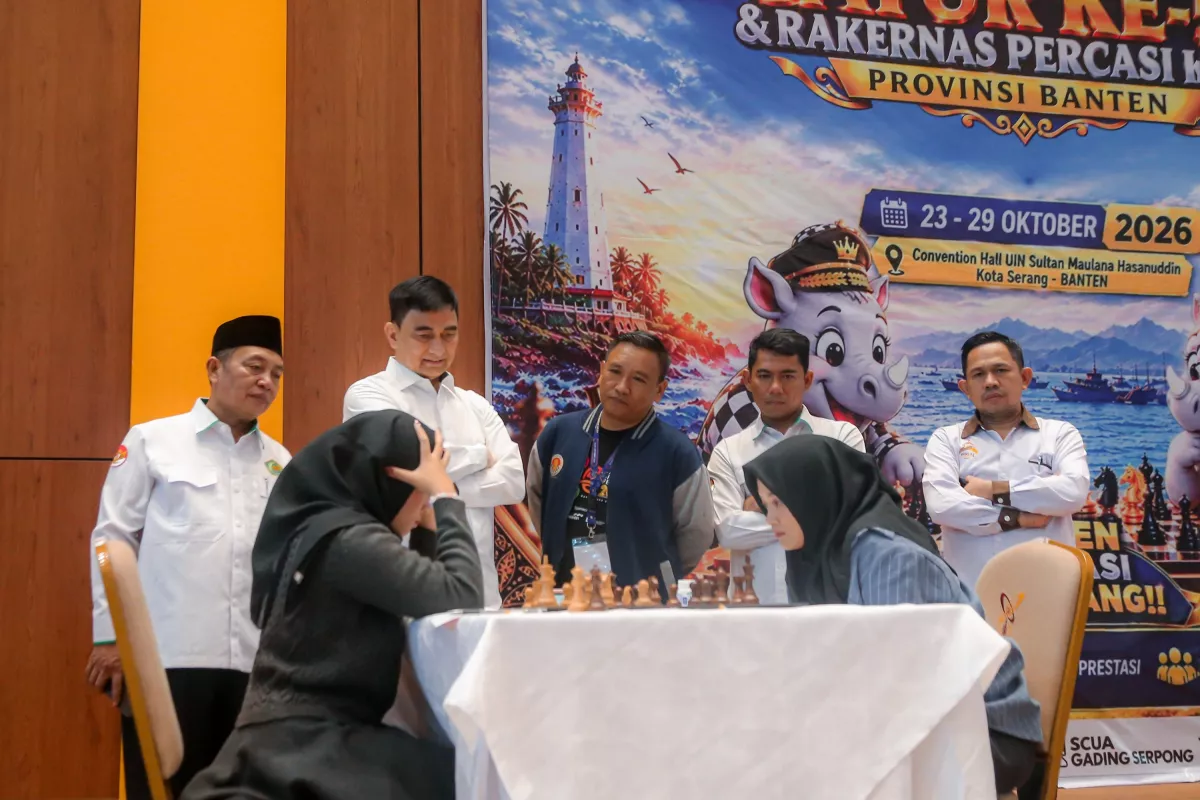 Banten Tuan Rumah Kejurnas Catur 2026, Wagub Dimyati Ajak Peserta Junjung Sportivitas