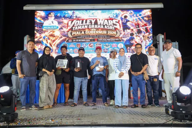 Gubernur Andra Soni Apresiasi Turnamen Volley Wars Piala Gubernur Banten 2026